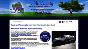 What Allcountysepticservices.com website looked like in 2019 (4 years ago)