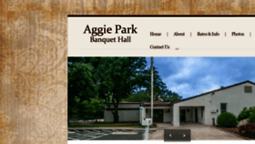What Aggieparkbanquethall.com website looked like in 2019 (4 years ago)