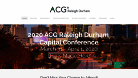 What Acgraleighcapitalconference.com website looked like in 2019 (4 years ago)