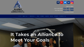 What Alliancephysicaltherapy.com website looked like in 2019 (4 years ago)