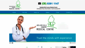 What Adelaidehillsmedicalcentre.com.au website looked like in 2019 (4 years ago)