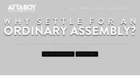 What Attaboyassemblies.com website looked like in 2019 (4 years ago)