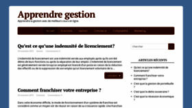 What Apprendre-gestion.com website looked like in 2019 (4 years ago)