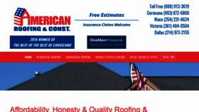 What Americanroofingtx.com website looked like in 2019 (4 years ago)