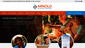 What Arnoldhearing.ca website looked like in 2019 (4 years ago)