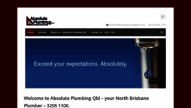 What Absoluteplumbingqld.com.au website looked like in 2019 (4 years ago)