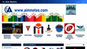What Aimnotes.com website looked like in 2019 (4 years ago)