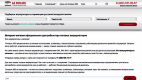 What Ab-resurs.ru website looked like in 2019 (4 years ago)