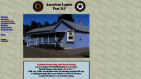 What Americanlegion313.org website looked like in 2019 (4 years ago)