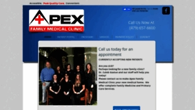 What Apexfamilymedicalclinic.com website looked like in 2019 (4 years ago)