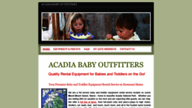 What Acadiababyoutfitters.com website looked like in 2019 (4 years ago)