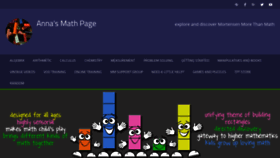 What Annasmathpage.com website looked like in 2019 (4 years ago)