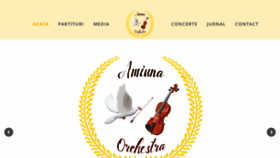 What Amiunaorchestra.ro website looked like in 2019 (4 years ago)