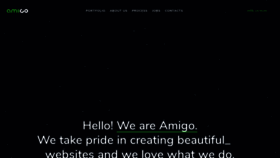 What Amigo.studio website looked like in 2019 (4 years ago)