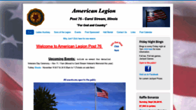 What Americanlegionpost76.org website looked like in 2019 (4 years ago)