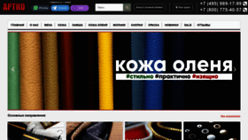 What Artko.ru website looked like in 2019 (4 years ago)