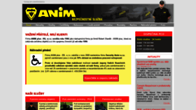 What Anim.cz website looked like in 2019 (6 years ago)