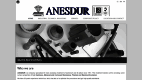 What Anesdur.com website looked like in 2019 (4 years ago)