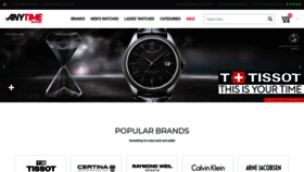 What Anytimewatches.com website looked like in 2019 (4 years ago)