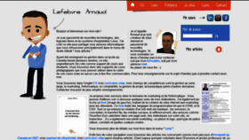What Arnaudlefebvre.com website looked like in 2019 (4 years ago)