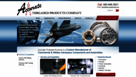 What Accuratethreadedproducts.com website looked like in 2019 (4 years ago)