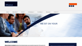 What Alliancepension.com website looked like in 2019 (4 years ago)