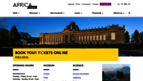 What Africamuseum.be website looked like in 2019 (4 years ago)