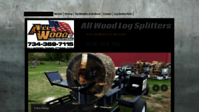 What Allwoodlogsplitters.com website looked like in 2019 (4 years ago)