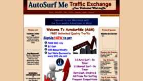 What Autosurfme.com website looked like in 2019 (4 years ago)