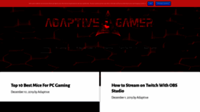 What Adapt1vegamer.com website looked like in 2019 (4 years ago)
