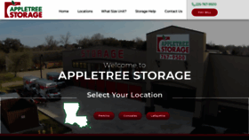 What Appletreestorage.com website looked like in 2019 (4 years ago)