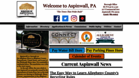 What Aspinwallpa.com website looked like in 2019 (4 years ago)