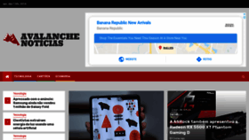 What Avalanchenoticias.com.br website looked like in 2019 (4 years ago)
