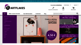 What Artflakes.com website looked like in 2019 (4 years ago)