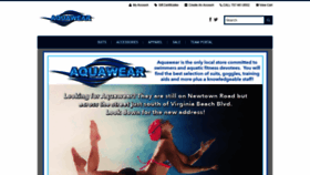 What Aquawearswim.com website looked like in 2019 (4 years ago)