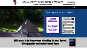 What Allsaintsmt.org website looked like in 2019 (4 years ago)