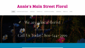 What Anniesmainstreetfloral.com website looked like in 2019 (4 years ago)