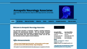 What Annapolisneurology.com website looked like in 2019 (4 years ago)