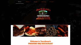 What Archibaldbbq.com website looked like in 2019 (4 years ago)