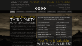 What Allmetrodriving.com website looked like in 2019 (4 years ago)