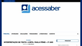 What Acessaber.com.br website looked like in 2019 (4 years ago)