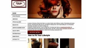 What Artistahair.com website looked like in 2019 (4 years ago)