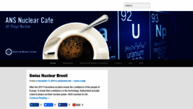 What Ansnuclearcafe.org website looked like in 2019 (5 years ago)