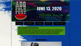 What Abqfolkfest.org website looked like in 2019 (4 years ago)