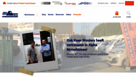 What Alphamotorhomes.be website looked like in 2019 (5 years ago)