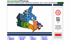 What Accountantfind.ca website looked like in 2019 (4 years ago)