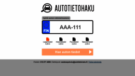 What Autotietohaku.fi website looked like in 2019 (4 years ago)