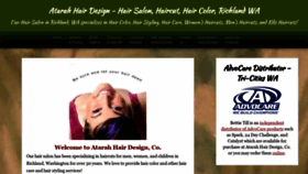 What Atarahhairdesign.com website looked like in 2019 (4 years ago)