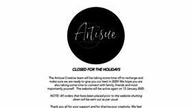 What Artisue.com.au website looked like in 2019 (4 years ago)