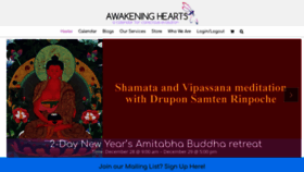 What Awakeninghearts.com website looked like in 2019 (4 years ago)